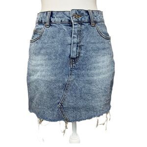 Wild Fable cutoff distressed Jean skirt - size 6